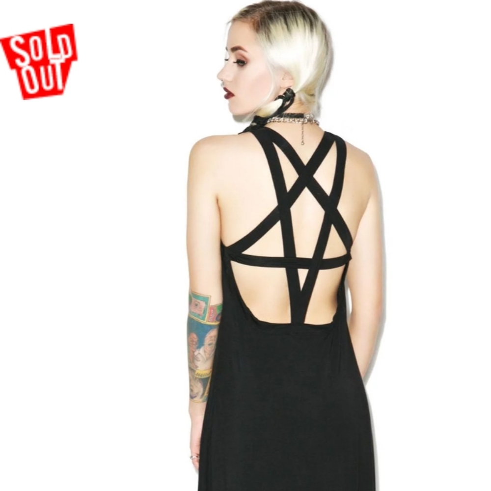 🦇Killstar🦇 Pentagram Maxi Dress